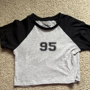 Kids Black and Gray Raglan Shirt